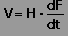 V=HEdF/dt