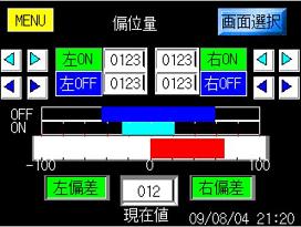 偏位量画面