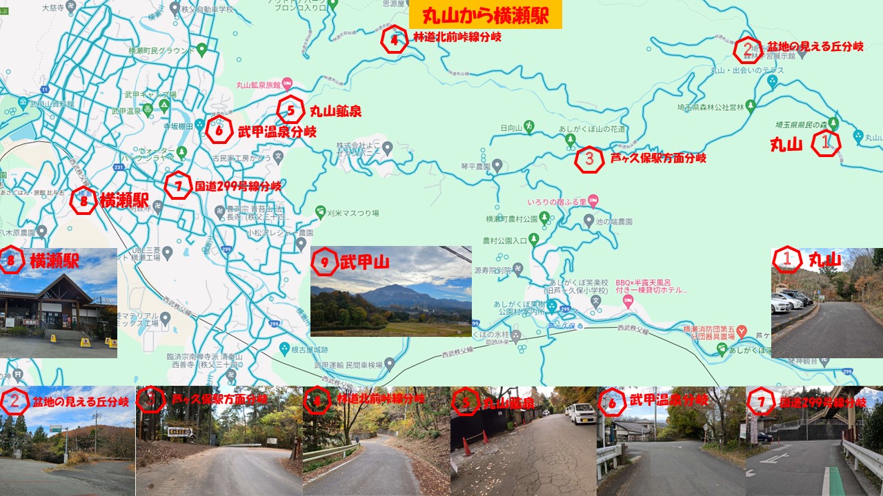 丸山から横瀬駅
