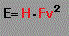 E=HEFv^2