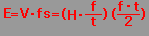 E=VEfs=(HEf/t)(fEt/2)