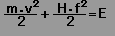 mEv^2/2+HEf^2/2=E