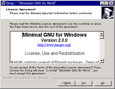 MinGW̃CXg[