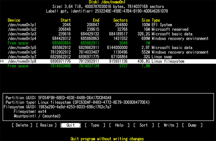 }6/04-03 cfdisk 