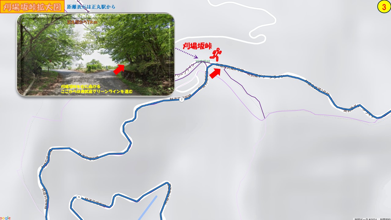 刈場坂峠拡大図